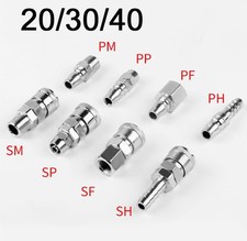 Connettore pneumatico tipo C attacco rapido sgancio rapido per compressore aria acqua