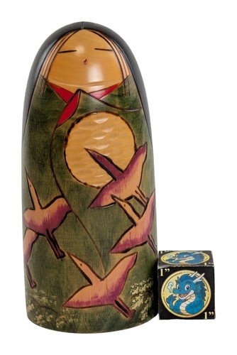 Bambola creativa kokeshi con - bambola,