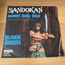 DISCO VINILE 45 GIRI VINTAGE SANDOKAN - SWEET LADY BLUE - OLIVER ONIONS 