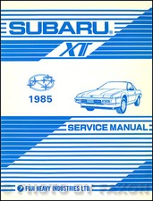 Manuale Di Officina Supplementare Originale Di Riparazione Subaru XT 1985 OEM