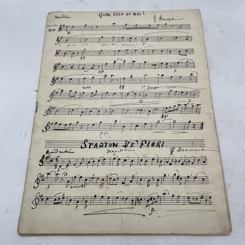 Manoscritto spartito antico - manoscritto,