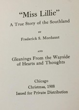 Frederick S Mordaunt / MISS