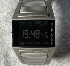 Orologio Uomo Junghans Mega 1000 Quarzo Argento di JP