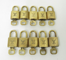 Autentico lucchetto e chiave Louis Vuitton oro 10 set #47330