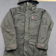 Giacca parka uomo Fjallraven G-1000 Yupik piccolo con cappuccio zip intera verde outdoor