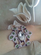 Chanel Bracciale Rosa Argento Handmade