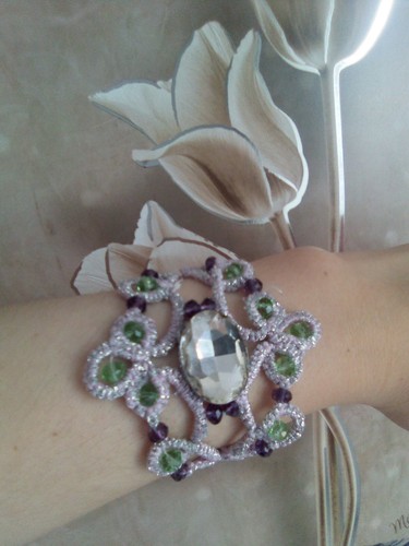 Chanel bracciale rosa argento - chanel,