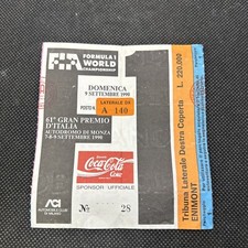 Biglietto F1 Monza 1990