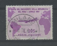 REPUBBLICA 1961 GRONCHI ROSA US.  CERT.