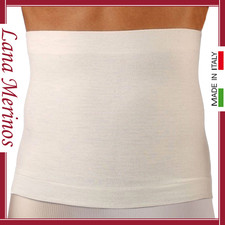 Fascia Elastica Lombare Schiena Termica LANA MERINOS Pancera Uomo Donna Panciera