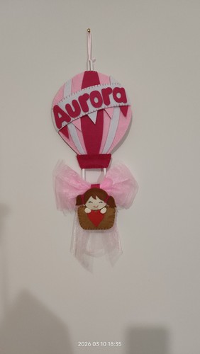 Fiocco nascita bimba coccarda - fiocco,