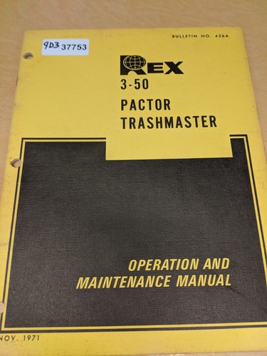 Rex pactor trashmaster - rex,