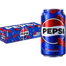 Pepsi Wild Cherry Soda Pop, 12