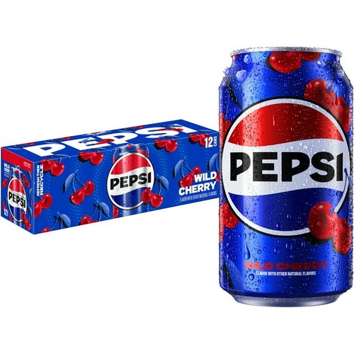 Pepsi wild cherry soda - pepsi,