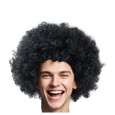 Parrucca afro riccia - afro, sintetica