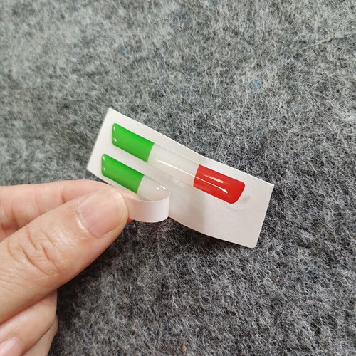 2pz adesivo italia bandiera - 2pz,