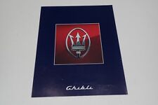 BROCHURE DEPLIANT PROSPEKT MASERATI GHIBLI  BLU (L15)