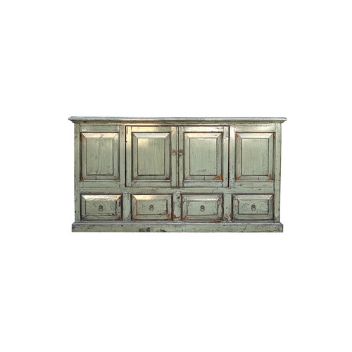Distressed gloss gray doors - distressed,