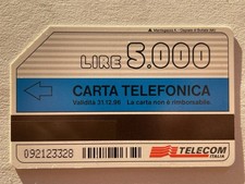 CARTA TELEFONICA TELECOM  Lire 5000  scadenza 31.12.96
