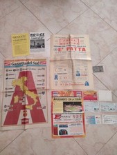STOCK LOTTO FANZINE BIGLIETTI PARTITE CALCIO BASKET MESSINA JUVENTUS CATANIA