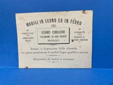 VECCHIO BIGLIETTO DA VISITA