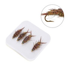 Esca da pesca ninfa ad alto carbonio acciaio stonefly set 5 pz per basso trota g
