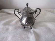 Zuccheriera in peltro puro al