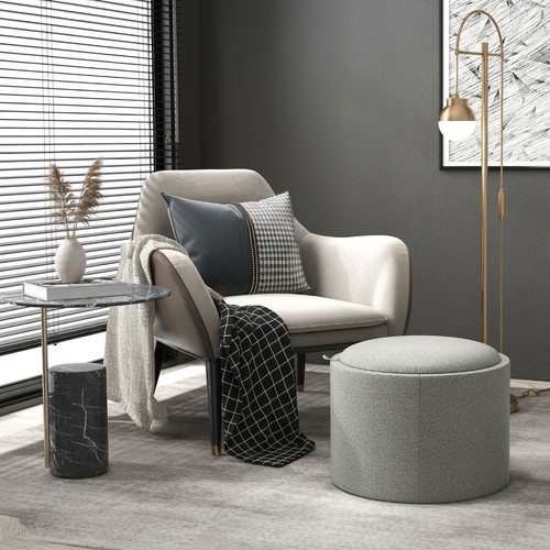 Dechome pouf contenitore tondo - pouf,