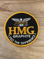 Toppa pesca basso ricamata canne Fenwick grafite HMG vintage anni 70 80