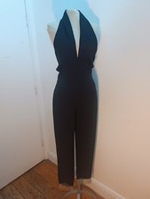 Tuta Zara nuova con etichette paillettes glitter nappa collo alto nera piccola