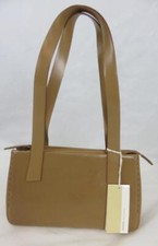 Borsa a tracolla Francesco Biasia marrone sm pelle doppio manico chiusura zip superiore nuova con etichetta