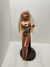 Mattel 1994 Barbie TROPICAL SPLASH bikini floreale moda bambola bionda con gioielli