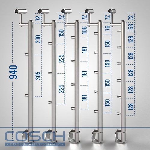 Acciaio inox corrimano modello - acciaio,