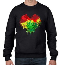 Rasta Cuore Reggae Uomo Felpa