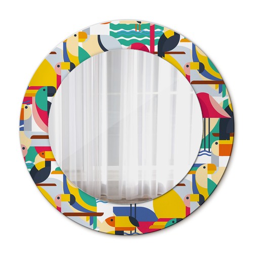 Elegante specchio rotondo - , con