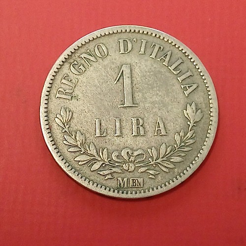 Regno italia moneta lira - regno, 1