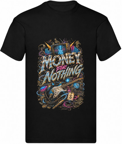 Shirt nera ispirata - t-shirt,