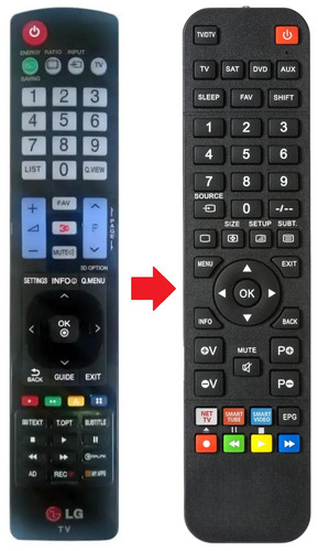 Telecomando adatto per - , lg