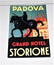 Pannello pubblicita' PADOVA GRAND HOTEL STORIONE - 18x27 Gattamelata