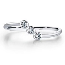 NUOVO ANELLO oro bianco 14 kt