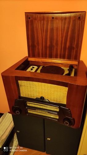 Radio con gramofono - ,