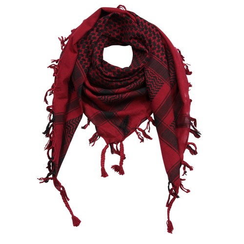 Kefiah bourdeaux nera - bourdeaux,