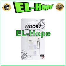 KIT COMPLETO ADATTATORE SCHEDA NANO MICRO SIM CONVERTITORE CARD + ESTRATTORE