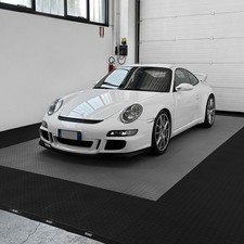 Pavimentazione chiusa SOGI PAV-04-GR per garage e officina - grigia - mandorlata