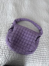 Puff bag viola - viola:, inserti