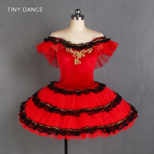 Costume tutù spalle scoperte abito a forma di campana danza balletto tutù ragazza ballerina