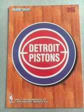 Basketball Fleer NBA 95 96 - 245 Detroit Pistons - Logo