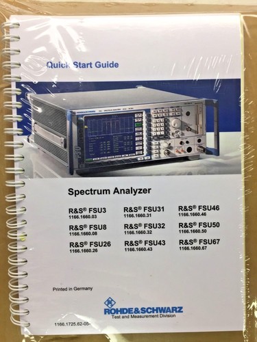 Rohde schwarz fsu spectrum - rohde,