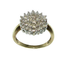 Anello Cluster In Diamante In