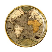 Antico mappamondo spilla - antico,
